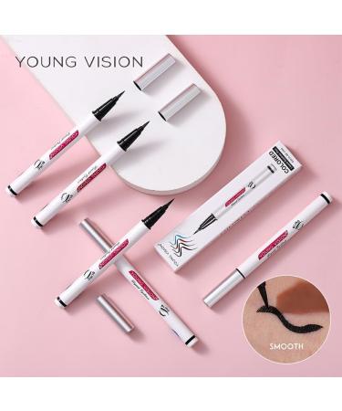 twcrvil Eyeliner Pen Cosmetic Colorful Fast Dry Smooth Waterproof Long-lasting Eye Liner Practice Household Make Up Accessories Brown - Buy Online on GoSupps.com