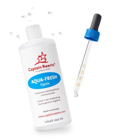 Captain Reents - Water Filter - Outdoor - Water Predess Drinking Water - Disinfection - Ideal for on the go - with pipette - without chlorine - 100ml