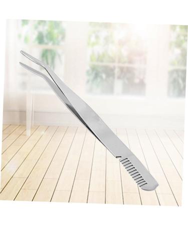 minkissy Eyelashes Tweezer Lash Cluster Stainless Steel Eyebrow Tweezer Eyelash Tweezer Eyelashes Extension Clip Makeup Tweezer Eyebrow Clip Cosmetic medium Silver - Buy Online on GoSupps.com