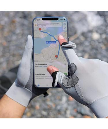 Fencelly Eisseide Summer UV Protection Gloves - Slide-Resistant Breathable 2 Cut Finger Design for Men | Perfect for Fishing & Cycling - XL Size - Buy Online on GoSupps.com