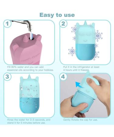 Ice Roller Ice Holder for Face Ice Roller for Face & Eyes Facial Beauty Skin Care Tools Cube Ice Roller For Face Facial Ice Roller Gift for Skin Care(Blue) - Buy Online on GoSupps.com