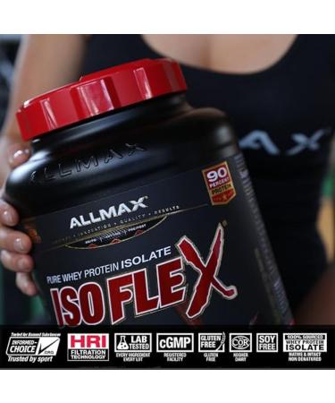 ALLMAX Nutrition HEXAPRO Chocolate - 5 Pound & Isoflex Chocolate 5lb 5 pound - Buy Online on GoSupps.com