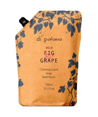Di Palomo Vegan Wild Fig & Grape Liquid Soap Refill Pouch 720ml. Hand Soap Refill Pouch. Vegan Antibacterial Soap. Moisturising Hand Wash Refill. Hand Soap Liquid with Skin Care. Vegan Soap Refill.