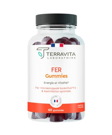 Gummies FER | Tone and Anti-Fatigue | Micro-Encapsulated Iron Element | SunActive Patented Liposomal Form | Optimal Assimilation
