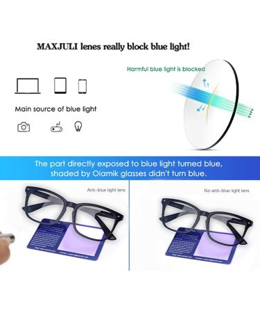 MAXJULI Blue Light Blocking Glasses for Men & Women | Computer Gaming TV & Phone Use | Model 6100 Translucent - Shop Now - Buy Online on GoSupps.com