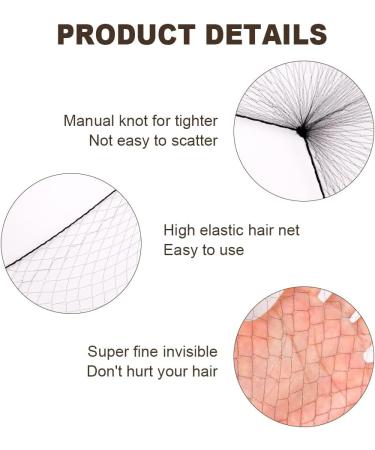 URAQT Invisible Hair Nets 35Pcs - Elastic Edge Mesh Stretch Hair Bun Nets for Women - Ideal for Food Service, Ballet, Sleeping, Wig Making - Black - Buy Online on GoSupps.com