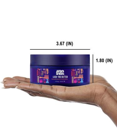 Lush 'Fro Butter - Shea Butter and Coconut Oil Afro Sheen for Hair, Scalp, and Beards - 4 Oz - Buy Online on GoSupps.com