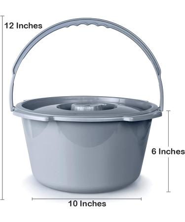 McKesson Commode Replacement Bucket with Handle and Lid - 7.5 qt - 1 Count - Buy Online on GoSupps.com