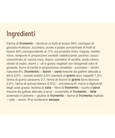  Italian Gourmet E.R. Misura Multicereali Cornetti Ai Frutti Di Bosco Pack of 12 croissants with multigrain berries | With aged grains 298 g + Polpa Italian Gourmet 400 g - Buy Online on GoSupps.com