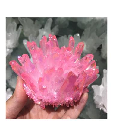 Natural Crystal Rough Very Beautiful Angel Titanium Natural Quartz Minerals (Size : 280-300g)