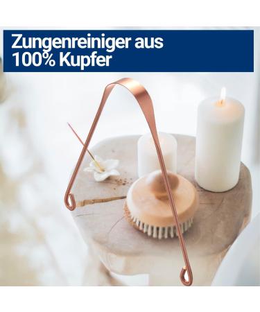 3x Ayurveda Copper Tongue Cleaner - 100% Natural Tongue Scraper from India for Oral Health - Buy Online on GoSupps.com