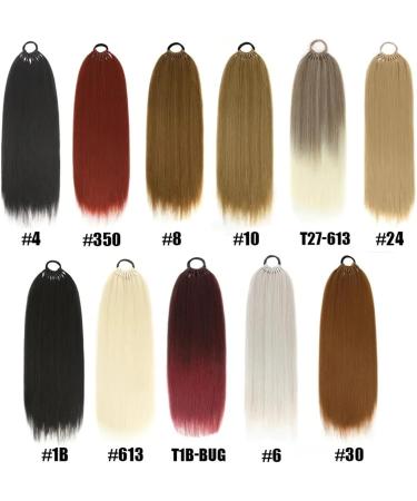 Ponytail Extensions Braiding Ponytail Extension with Elastic Tie 24" Long Yaki Straight Wrap Around Ponytail Hair Extensions Natural Soft Synthetic Hairpiece for Women for Women(Color:4) 24inches 4 - Buy Online on GoSupps.com