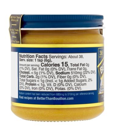 Better Than Bouillon Reduced Sodium Roasted Chicken Base - 8-Ounce Jar (Pack of 4), 38 Servings, Made with Seasoned Roasted Chicken - Buy Online on GoSupps.com