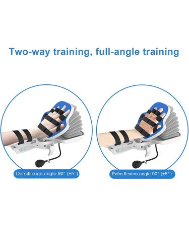 Wrist Rehabilitation Training Device Wrist Finger Orthosis Finger Stroke Hemiplegia Trainer with Adjustable Angle Design and 5-Finger Separation for Hemiplegia Injury Rehab Left - Buy Online on GoSupps.com