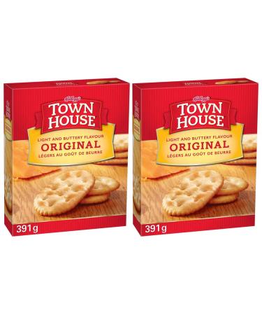 Keebler Town House Original Cracker, 391g/13.8oz 2-Pack Imported from Canada