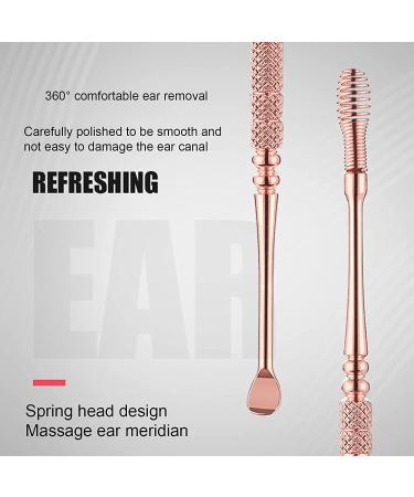 2 pcs Earwax Removal Tool Ear Cleaning Tool Stainless Steel Earwax Removal Tool Spiral Ear Pick Canal Cleaner Ear Wax Removal Kit Ear Wax Remover Rose Gold Attractive and Fashion - Buy Online on GoSupps.com