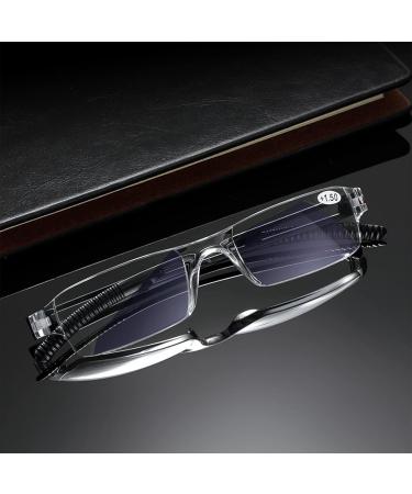 Kodilin 4-Pack Frameless Blue Light Filter Reading Glasses for Men & Women - Anti-Blue Light Readers in Black & Clear - 2.5x Magnification - Buy Online on GoSupps.com