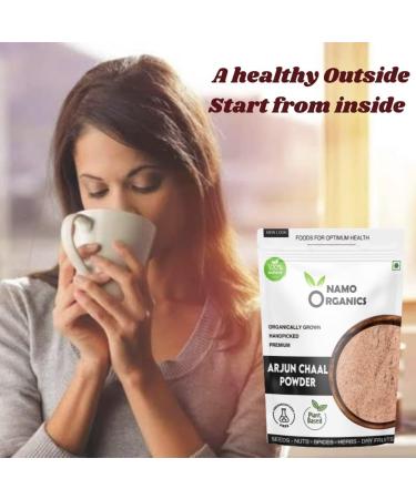 24 Karat Namo Organics - Organic Arjun ki Chaal Powder - 500 Gm - Terminalia Arjuna - Double Filtered 100% Arjun Bark Fine Powder - Buy Online on GoSupps.com