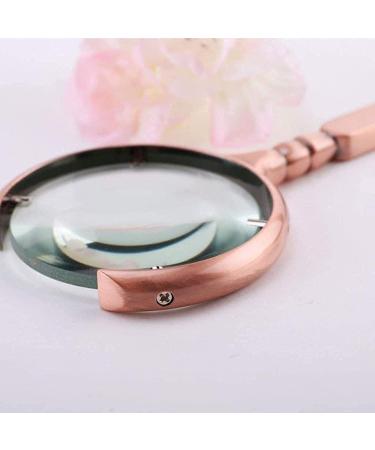 Spacmirrors Magnifying Glass 10 Times Non-Lighted Optical Lens HD Stainless Steel Handheld Magnifying Glass Magnifier - Buy Online on GoSupps.com