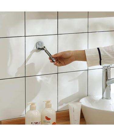 Razor Holder for Shower | Waterproof Plastic Razor Rack with Suction Cup Hook - No Scratch Design - Buy Online on GoSupps.com