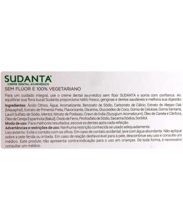 Buy SUDANTA - Refreshing Ayurvedic Toothpaste for a Healthy Smile | International Shipping Available - Buy Online on GoSupps.com