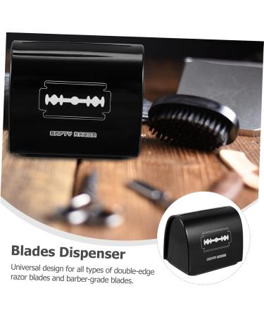 Minkissy 4-Piece Klingen Storage Box - Razor Blade Dispenser & Disposal Container for Sharp Objects - Black Iron 6.5x4.5x6cm - Safe & Convenient Solution - Buy Online on GoSupps.com