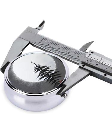 Moon Pine Tree Round Pill Box | 3 Compartment Portable Travel Pill Organizer for International Shipping - Buy Online on GoSupps.com