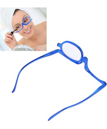 Magnify Eye Makeup Glasses Makeup Glasses Flip Up Lens Single Lens Rotating Eye Glasses Women Cosmetic Makeup Essential Tool Gafas De Maquillaje Lentes Para Maquillarse (250+Blue) - Buy Online on GoSupps.com
