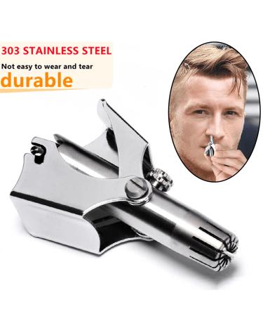 Best Manual Stainless Steel Nose and Ear Trimmer for Men | Skin-Friendly Battery-Free & Easy to Clean | Ideal for Women Too - Buy Online on GoSupps.com