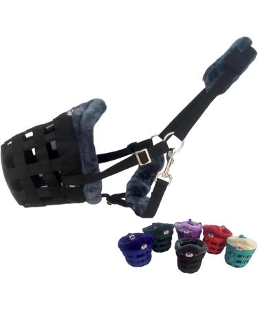 Majestic Ally Mink Fleece Padded Muzzle Halter Full (Black) - Buy Online on GoSupps.com