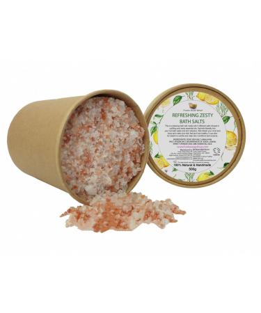 1 jar Refreshing Zesty Bath Salts 100% 500g