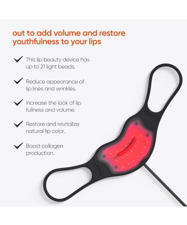 Red Light Therapy Lip Plumper Device | Enhance Lips & Reduce Fine Lines | LED Lip Plumping Tool for Anti-Aging - Buy Online on GoSupps.com