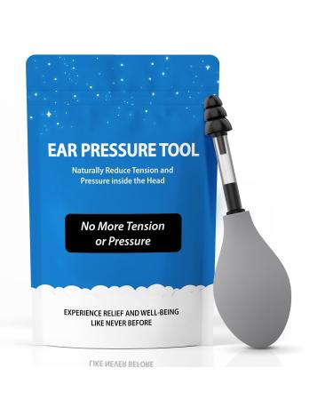 Ear Pressure Relief Suction Device - Instant Inner Ear Tension Relief for Migraines Tinnitus & Travel Discomfort | Safe Portable & Effective Ear Wax Removal Tool (1pack)