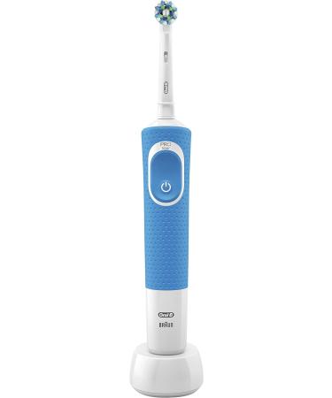 Oral-B Vitality 100 Crossaction Electric Toothbrush White Blue - 2 Piece Set - Buy Online on GoSupps.com