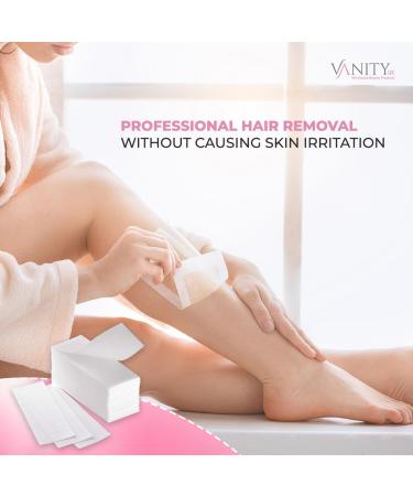 Vanity UK 100 pcs Paper Wax Strips Salon Professional Quality Waxing - Buy Online on GoSupps.com