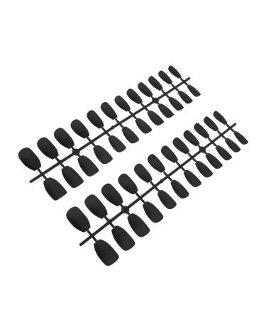 1 Set Nail Art Full Cover Nail Tip Acrylic Press on Nails French Falses Nails Fancy False Fake Nails Red Fake Nails Women Long Fake Nails Woman Plastic Decorate Flaky As Shown 4