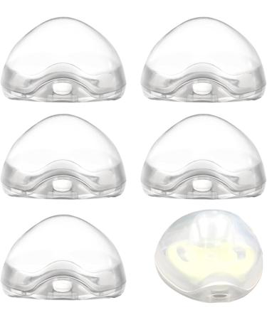 6PCS Transparent Pacifier Holder Case - Easy Clean Baby Pacifier Accessories - Slope Hole Design - Essential Pacifier Cover - Buy Online on GoSupps.com