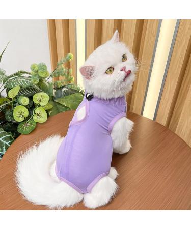 YouLhamy Katzenbody - Post-Op Recovery Suit for Cats | Anti-Lick Wound Protection | Purple Size S - Buy Online on GoSupps.com