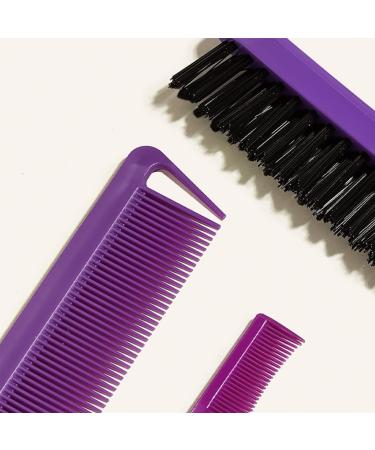 Lot de 3 peignes de beaut 3 pi ces pour cheveux peigne queue pour les voyages les femmes les b b s les enfants les femmes les b b s et les enfants violet - Buy Online on GoSupps.com