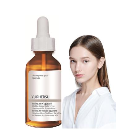 Squalane 1% (Plant Derived) SuperLightweight Face Oil Serum with Retinol | Improves Skin Hydration Provides light Moisturization & Reduces Fine Lines