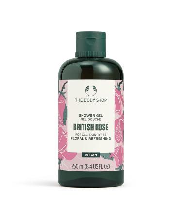 The Bo'dy Sh'op Vegan British Rose Shower Gel 250 ML - For All Skin Types | Cleanse & Refresh