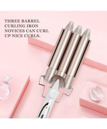25mm Hair Waver Curling Iron Wand - Three Barrel Hair Crimper for Salon-Quality Waves | Ideal for Long & Short Hair - Buy Online on GoSupps.com