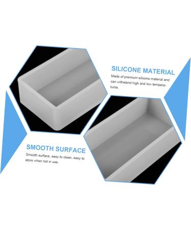 TEHAUX Large Resin Molds 3pcs Resin Table Mold Epoxy Resin Silicone Molds Casting Molds for Rectangle Manual Accessories Resin Molds White 10X10cm - Buy Online on GoSupps.com