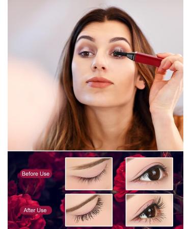 Heated Eyelash Curler USB Rechargeable Electric Eyelash Curler for Quick Natural Curling Long-Lasting Eyelashes Curl Tool Valentine's Gifts for Women (Heated Eyelash Curlers Rose Red) wml-c rose red - Buy Online on GoSupps.com