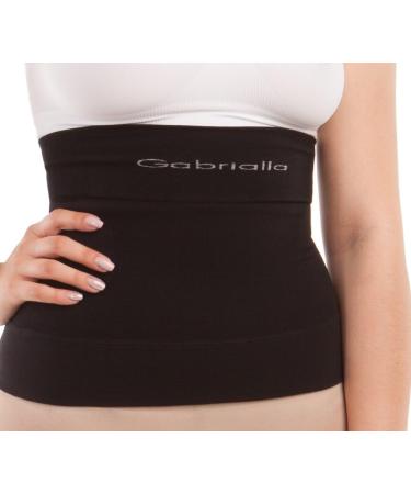 GABRIALLA Milk Fiber Breathable Body Shaping Abdominal and Back Support Binder BSM-705 Black Large - Buy Online on GoSupps.com