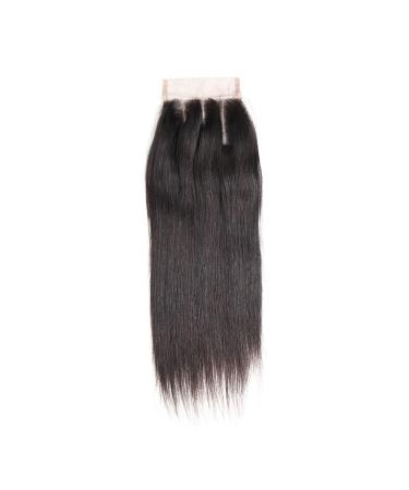 Mila Real Hair Lace Closure (4x4) - Natural Black Three Part Human Hair with Baby Hair 14/35cm - Smooth & Durable for Stunning Styles - Buy Online on GoSupps.com