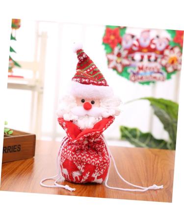 SEWOART 1pc Storage Ornament Child Adorable Hanging Claus Knitted Santa Candy Kids Bag Bags Draw - Buy Online on GoSupps.com