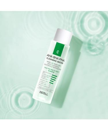 Buy DD ell Micellar Cleansing Water - AHA BHA PHA & Cica Tea Tree Extract - Facial Cleanser & Makeup Remover for All Skin Types - 5.29 fl. oz - Cruelty-Free Alcohol-Free Paraben-Free - Buy Online on GoSupps.com