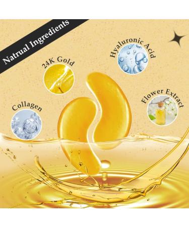 24K Gold Bio Collagen Face Mask - Eye Mask - Lip Mask Skin Care Set & Kits - Anti Aging Skincare Set - Quick Hydration (2Pairs/set) - Buy Online on GoSupps.com