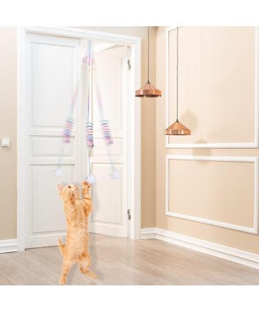 Interactive Bouncing Cat Toys - Wiggly Spring Ball & Door Hanging Bell Toys for Indoor Cats | Eliminate Boredom & Promote Exercise - Buy Online on GoSupps.com